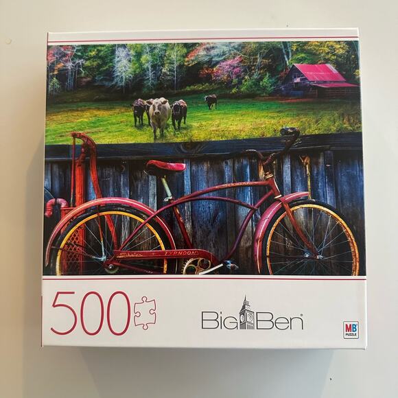 Big Ben MB 500 Piece Jigsaw Puzzle Country Rust COMPLETE - Picture 3 of 6